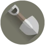 Icono de Enterrar
