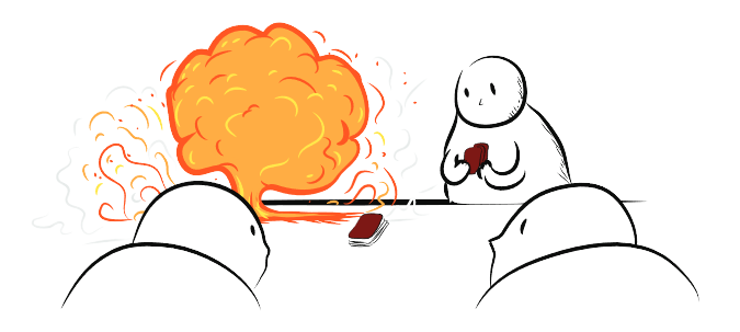 El jugador que roba un Exploding Kitten explota y pierde